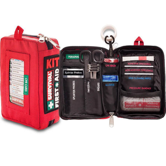 KIT DE PRIMEROS AUXILIOS COMPACTO DE SUPERVIVENCIA